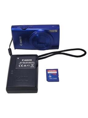 Canon PowerShot ELPH 170 IS 20.0MP Digital Camera w/ Battery & Charger TESTED